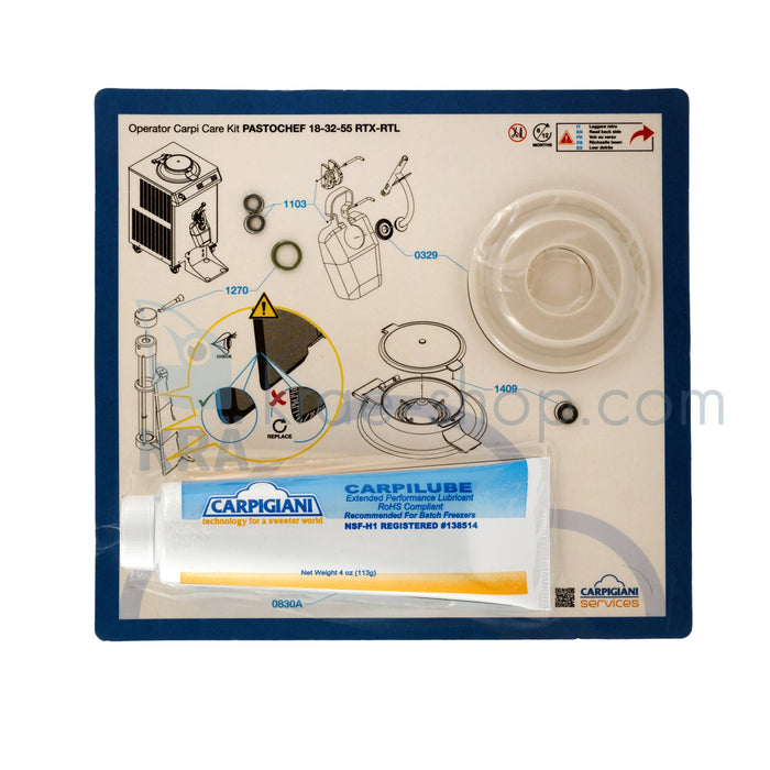 Carpigiani Care KIT - Cremekocher, Pastocrema, Pastochef 18, 32, 55 DGT, RTX, RTL - krae-shop.com