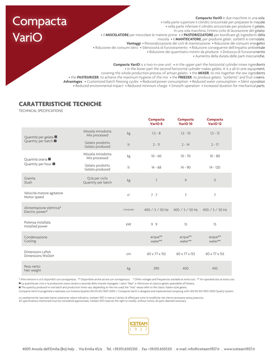 Macchina per il ghiaccio Coldelite Compacta Vario 12 Silver - Revisionata in fabbrica con 1 anno di garanzia! (Anno di produzione 2017) - krae - shop.com