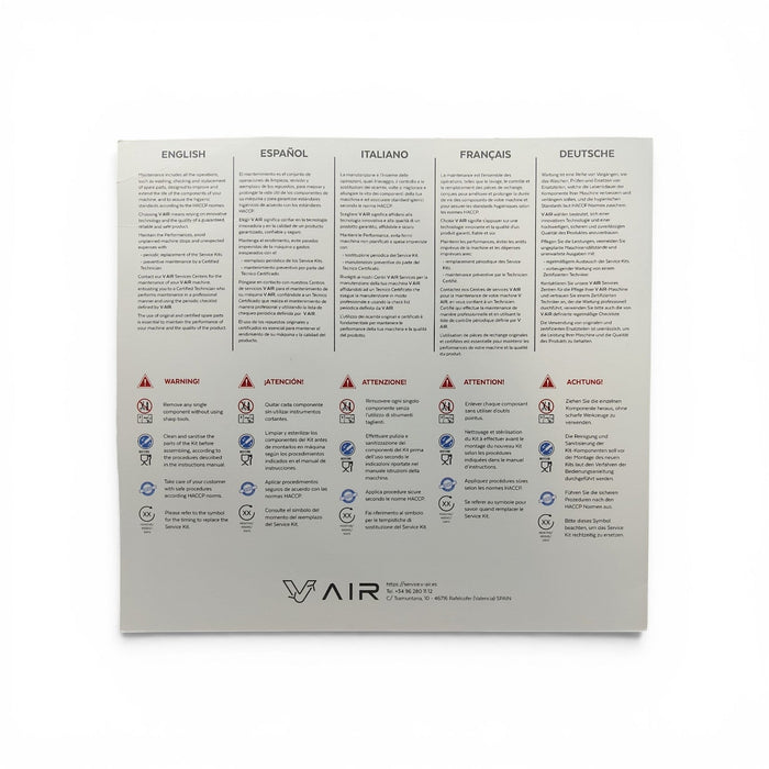 Dichtungssatz / Care-Kit für V-Air Smart (12 Monate) - krae-shop.com