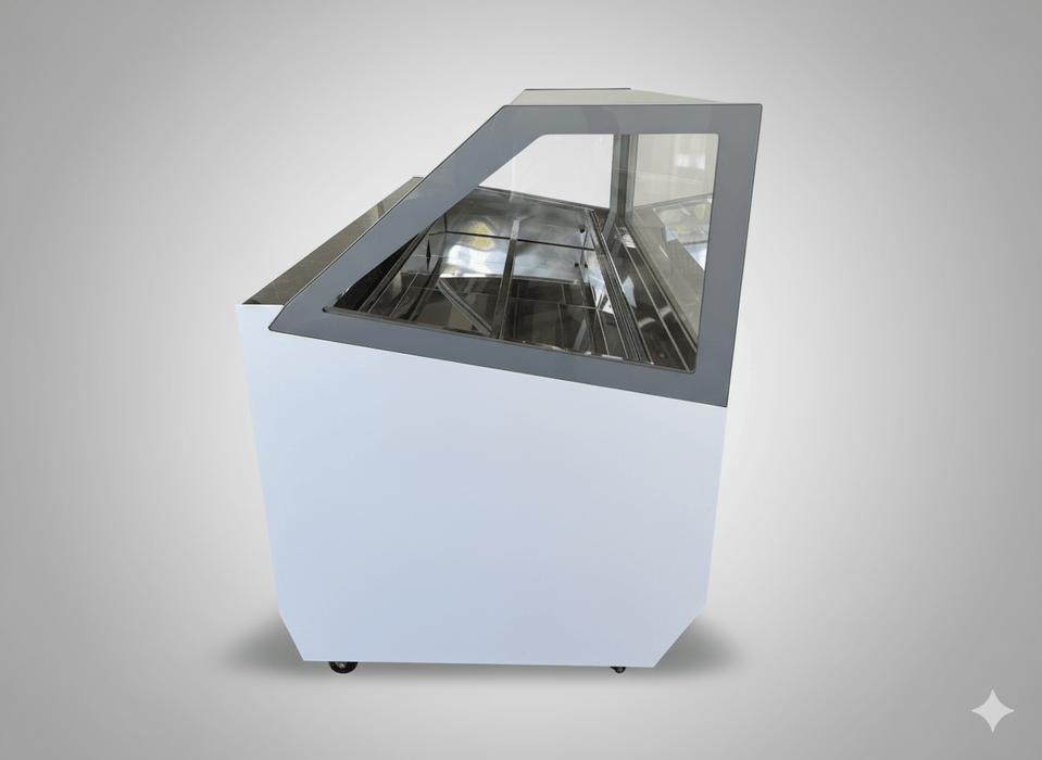 Gebrauchte ISA MILLENNIUM ST 220 Gelato PRO Eisvitrine – Top Zustand (B 220 x T 110 x H 135 cm) - krae - shop.com