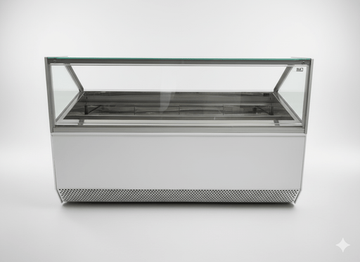 Gebrauchte ISA MILLENNIUM ST 220 Gelato PRO Eisvitrine – Top Zustand (B 220 x T 110 x H 135 cm) - krae - shop.com