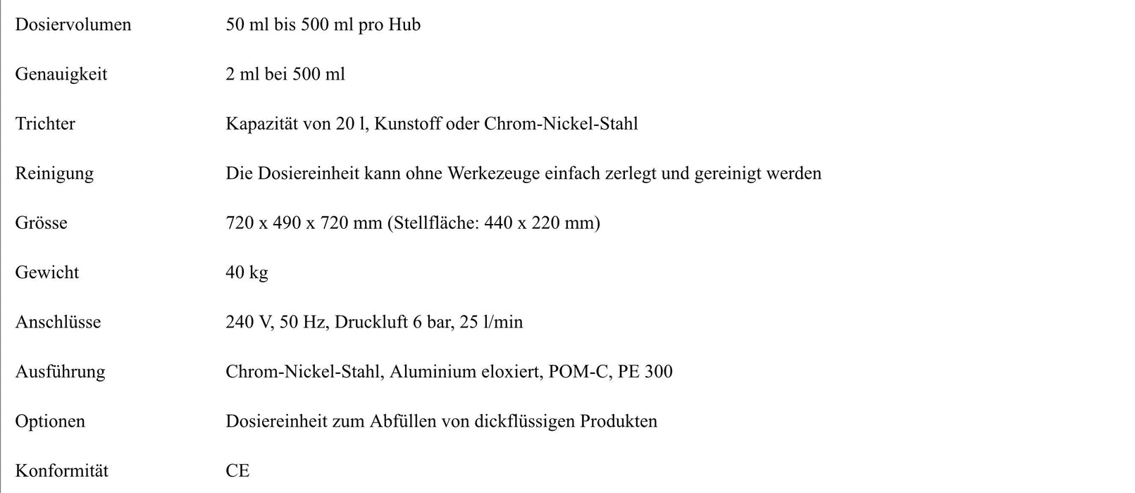 Höchste Präzision beim Eisabfüllen: Die Abfüllanlage EmbaPlan Semidose mit Aktivtrichter für Premium-Eis - krae-shop.com