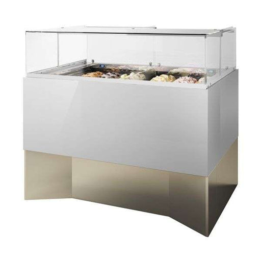 ISA Delta View IAT DLT 80 ice cream display case: The compact professional ice cream display case for maximum performance in the smallest of spaces - krae - shop.com