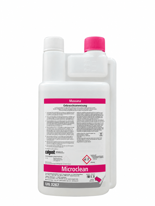 Mussana Microclean Sahnemaschinen Reiniger (1 Liter) - Desinfektion & Reinigung - krae-shop.com