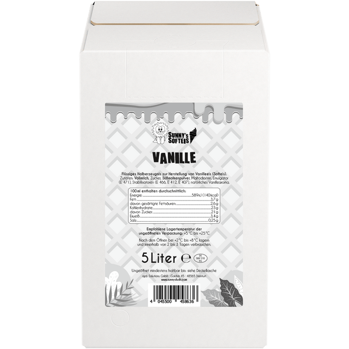 Sunny’s Softeis Flüssigmix Vanille & Schoko – Die einfache Formel zum perfekten Eisgenuss - krae - shop.com